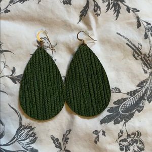 Nickel & Suede leather earrings